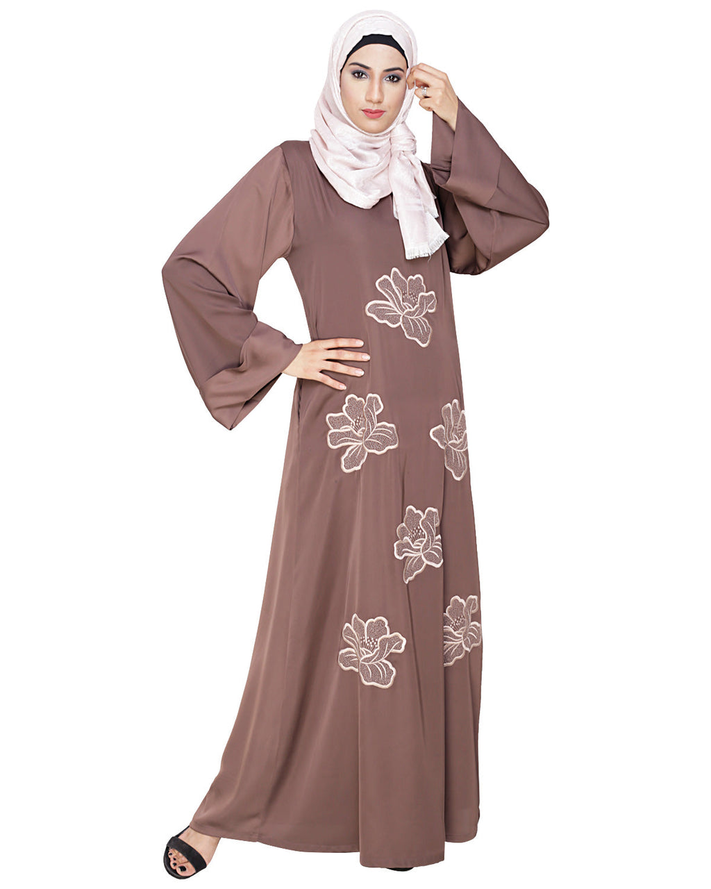 Daisy Dubai style Abaya Beige