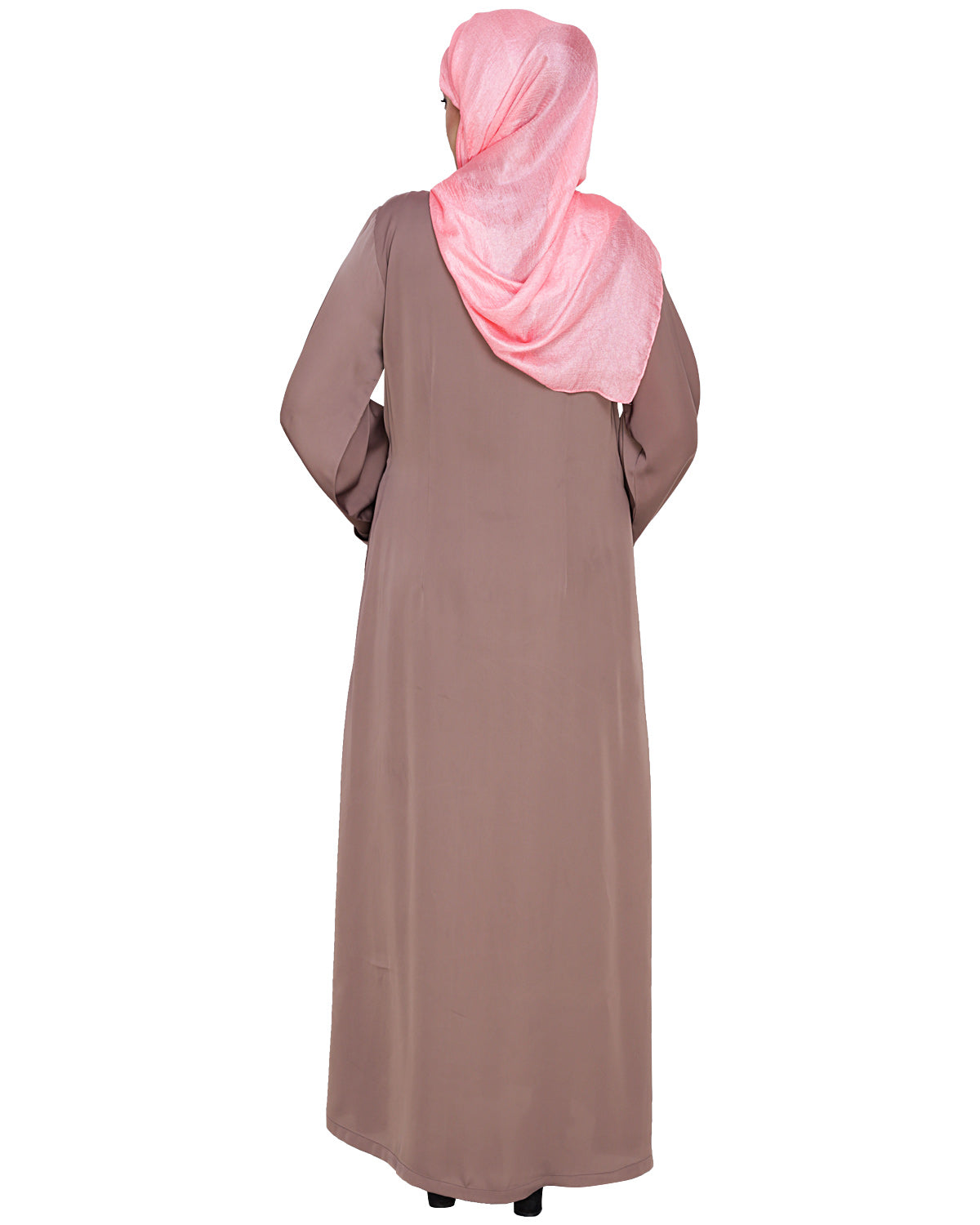 Glinty Dubai Style Abaya Umber Brown