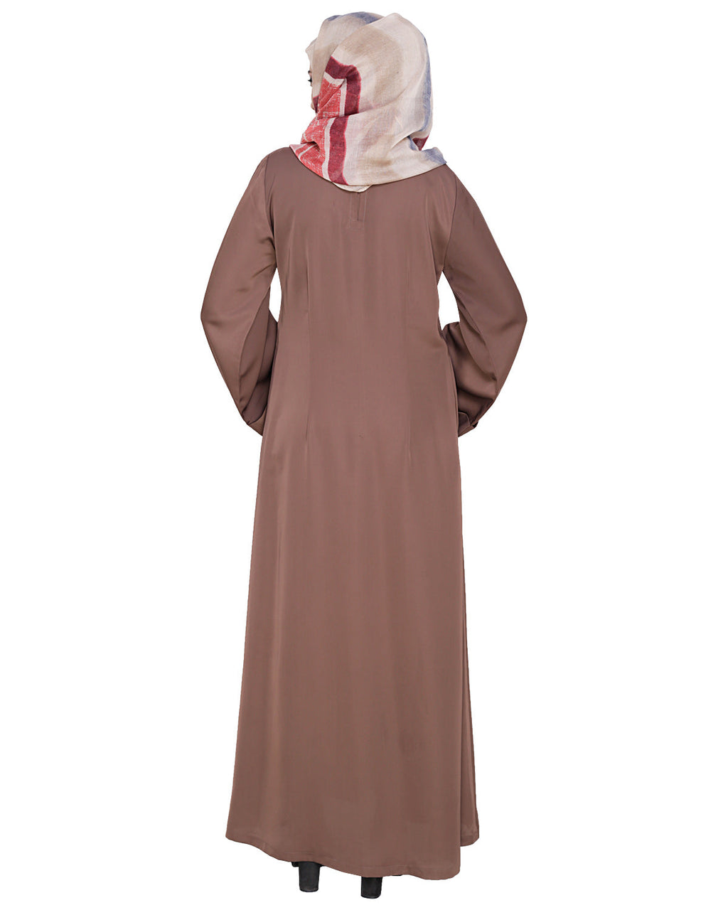 Wispy Dubai Style Abaya Coffee Brown