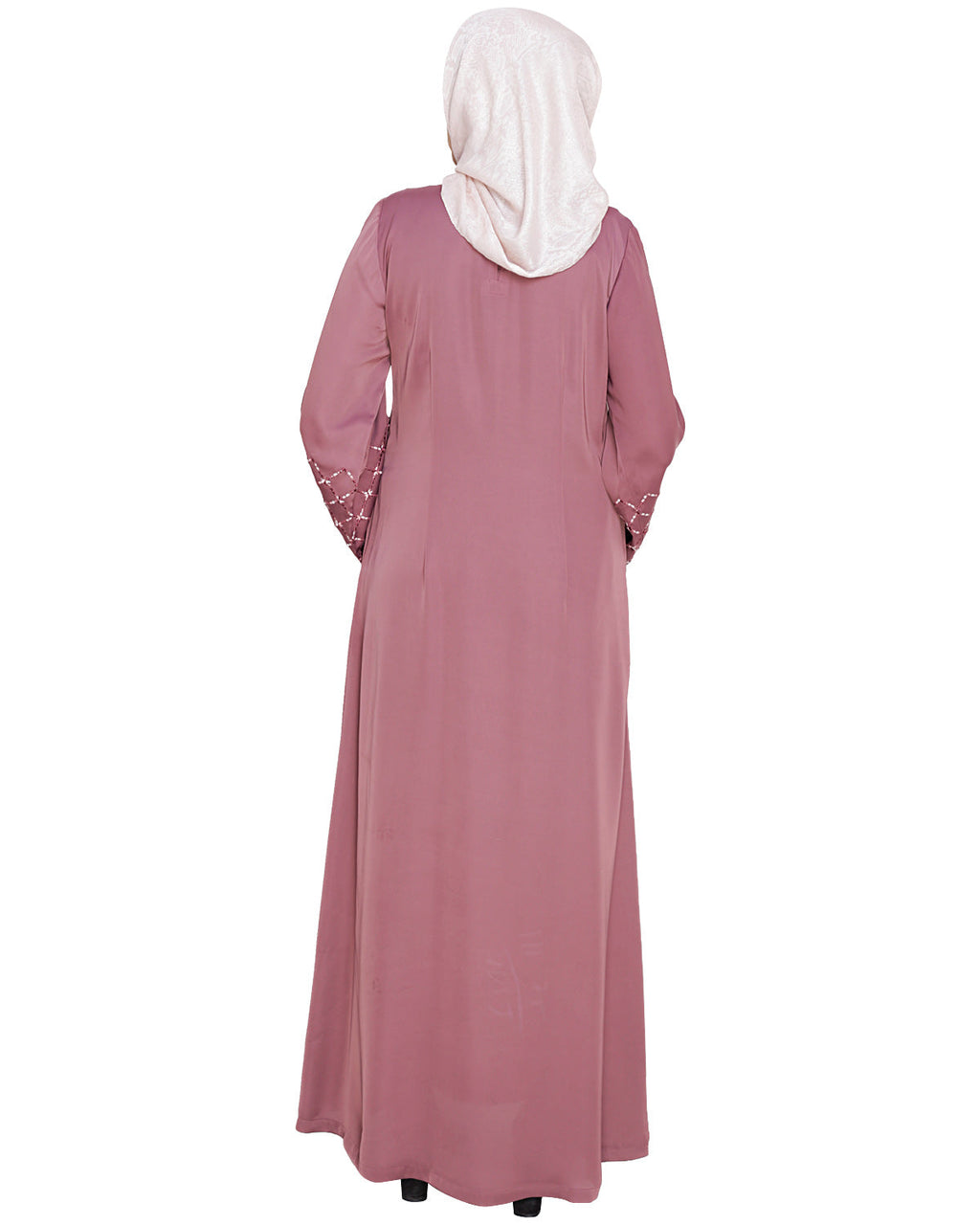 Regal Dubai Style Abaya Dark Purple