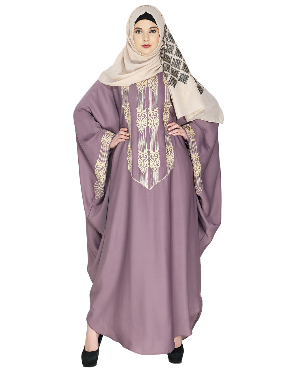 Majestic Brown Formal Kaftan Purple