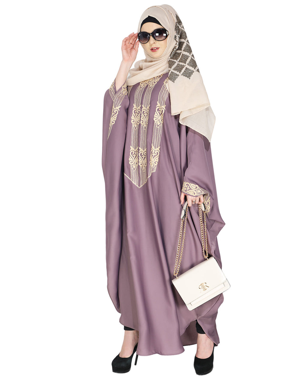 Majestic Brown Formal Kaftan Purple