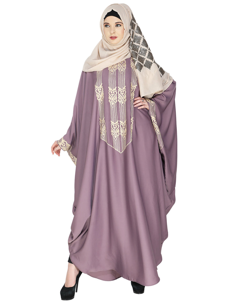 Majestic Brown Formal Kaftan Purple