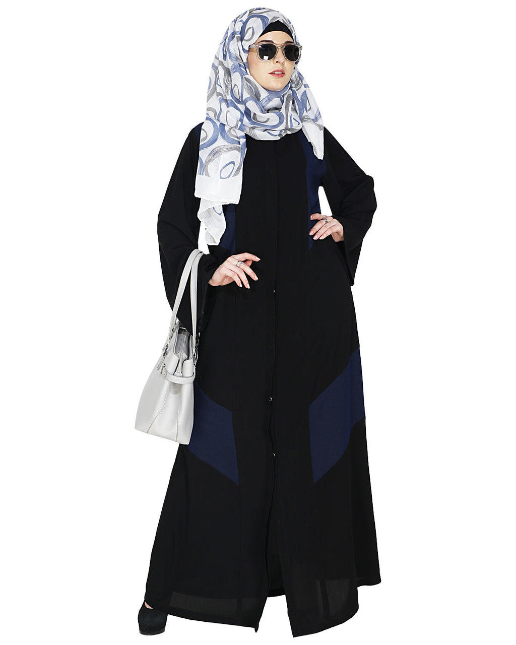 Modest Abaya Stylish Dark Blue