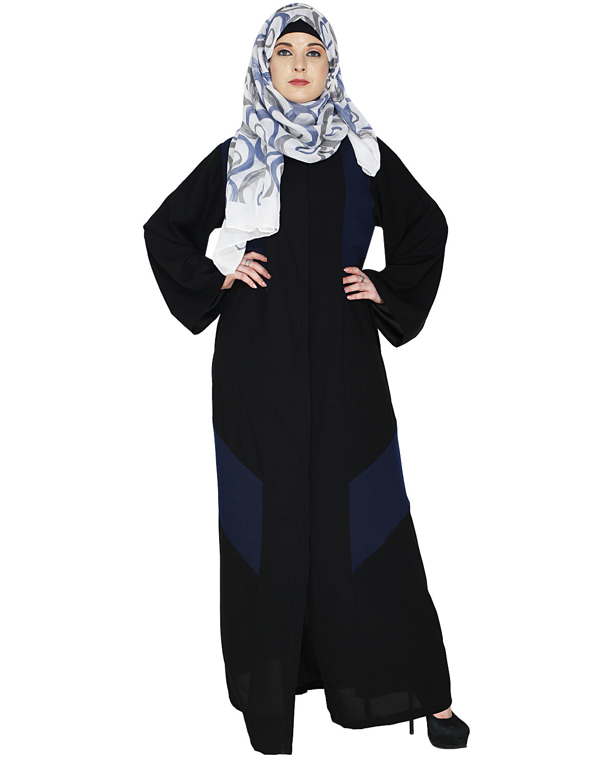 Modest Abaya Stylish Dark Blue