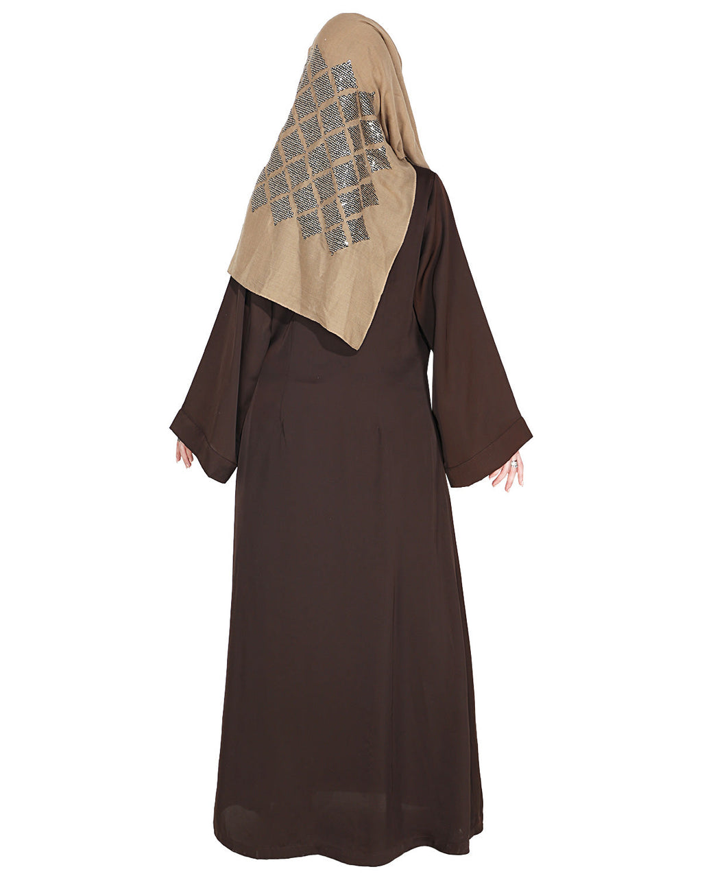 Effortless Layered Abaya Brown