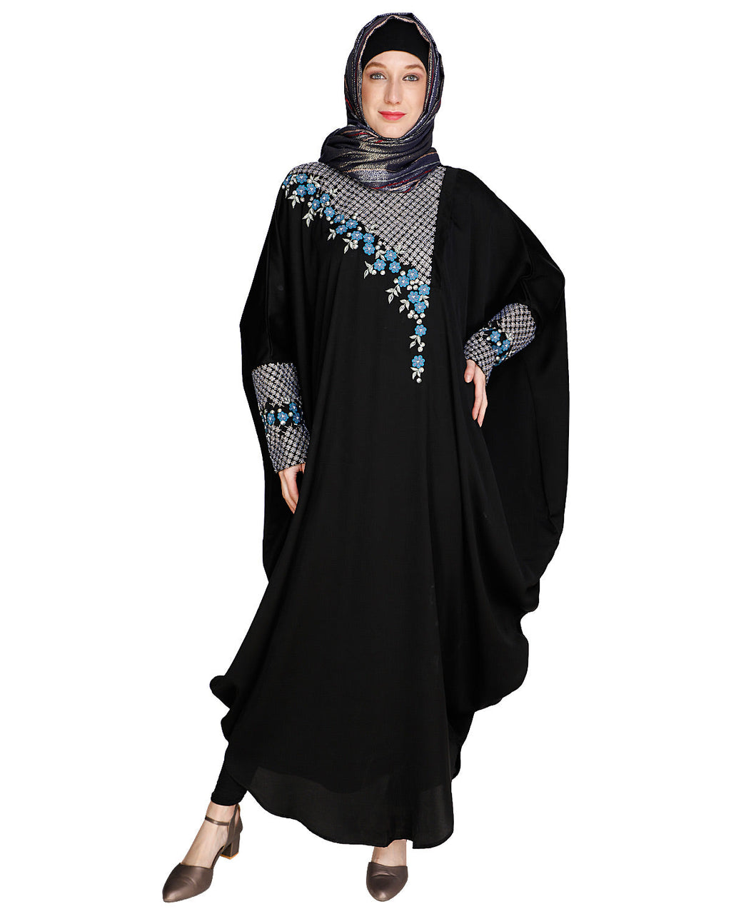 Luxury Grey Kaftan Wine