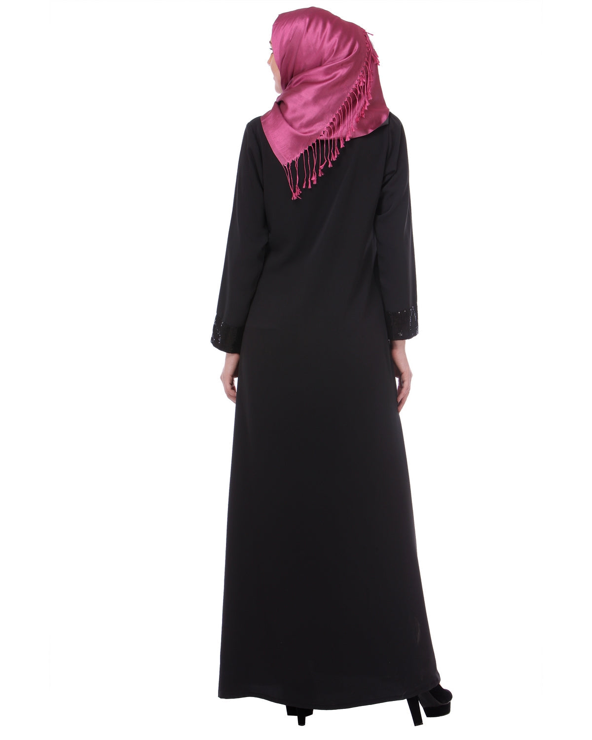 Falsa sequined Formal Abaya Black S