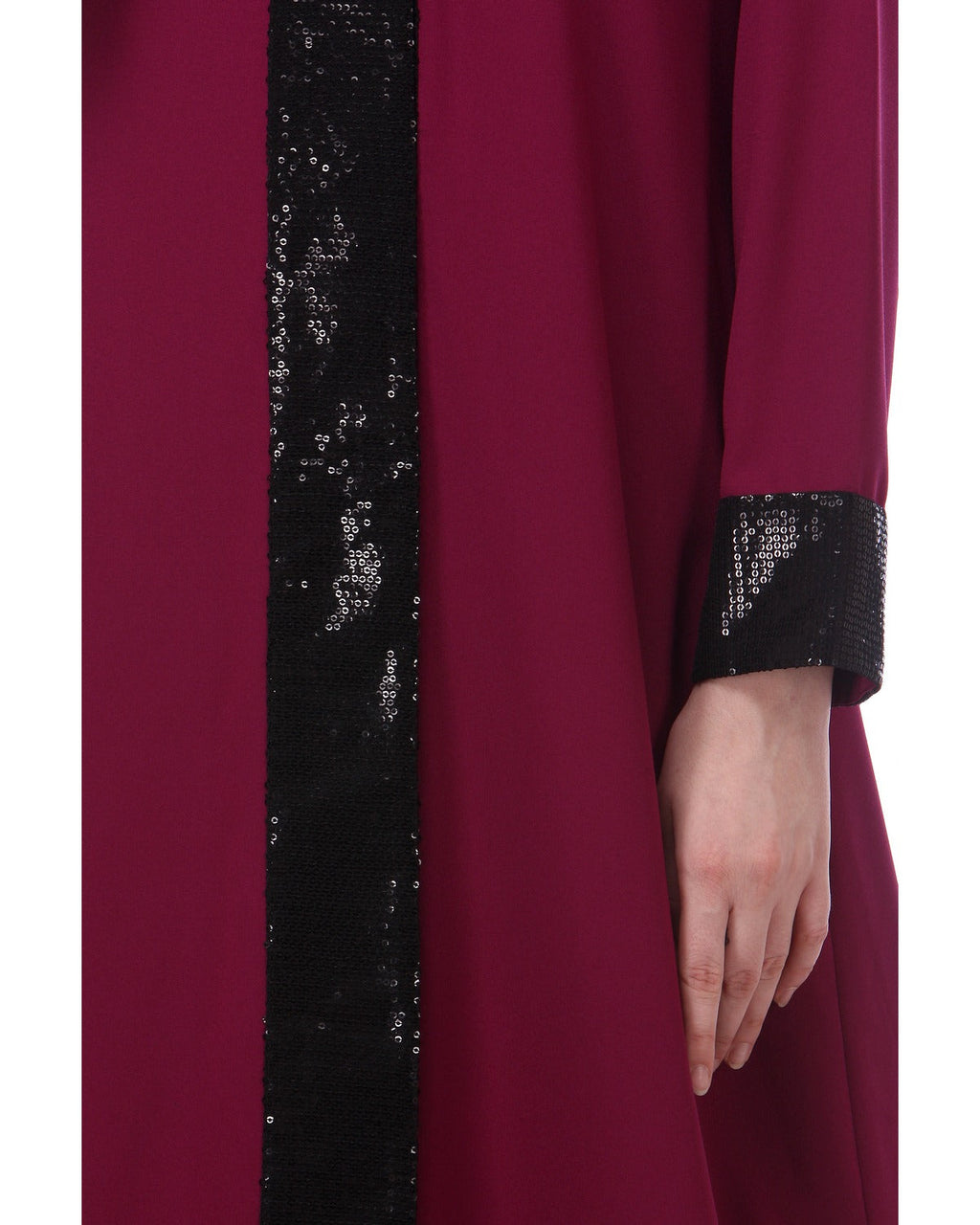 Falsa sequined Formal Abaya Pink S