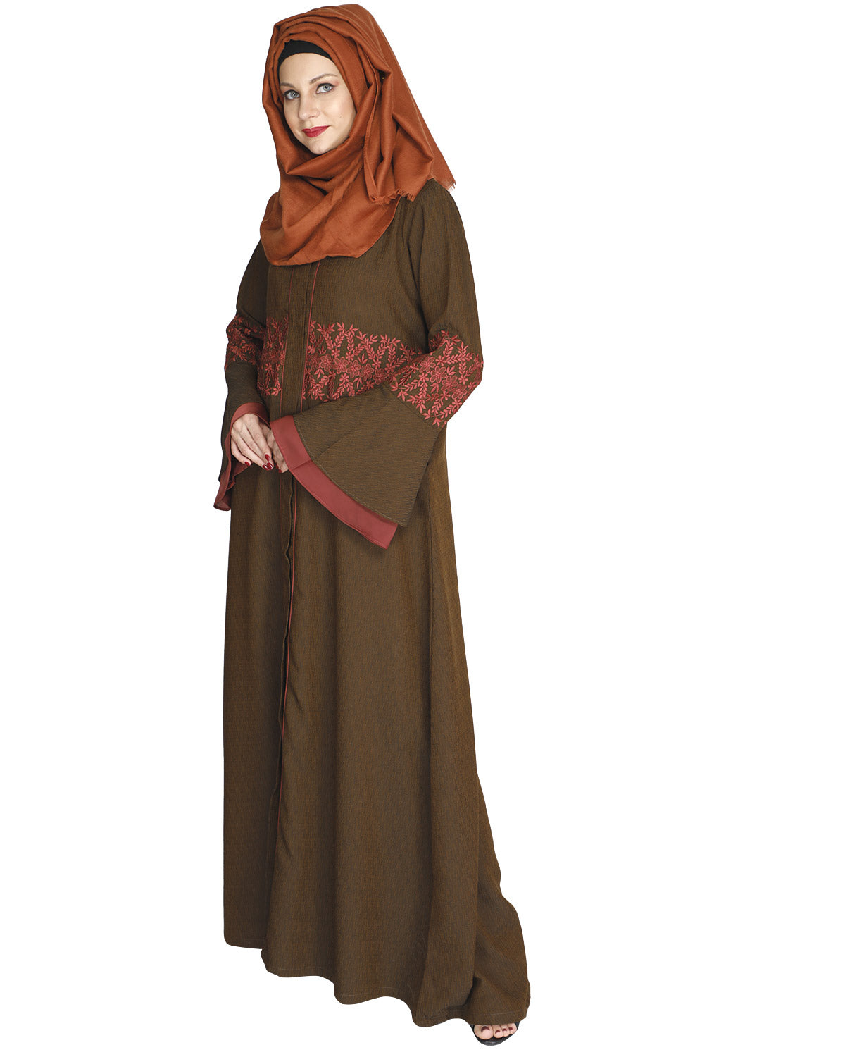 Jingle Bell Abaya Brown