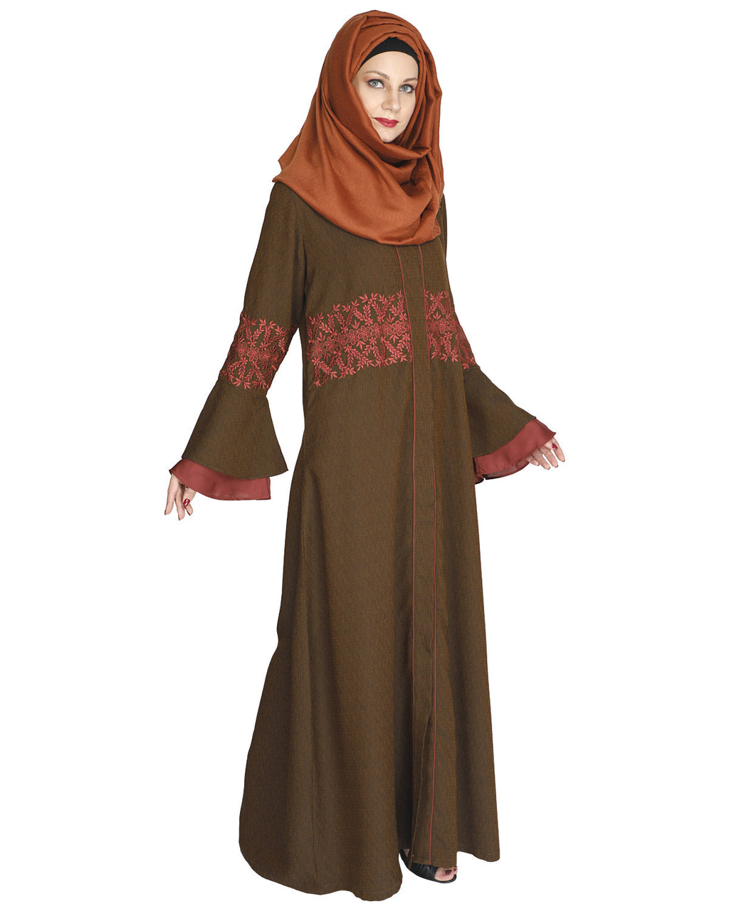 Jingle Bell Abaya Brown
