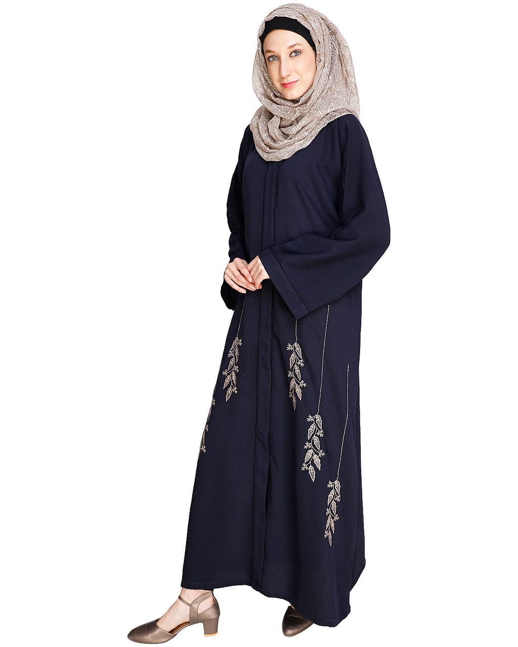Classic Dubai Style Abaya Blue