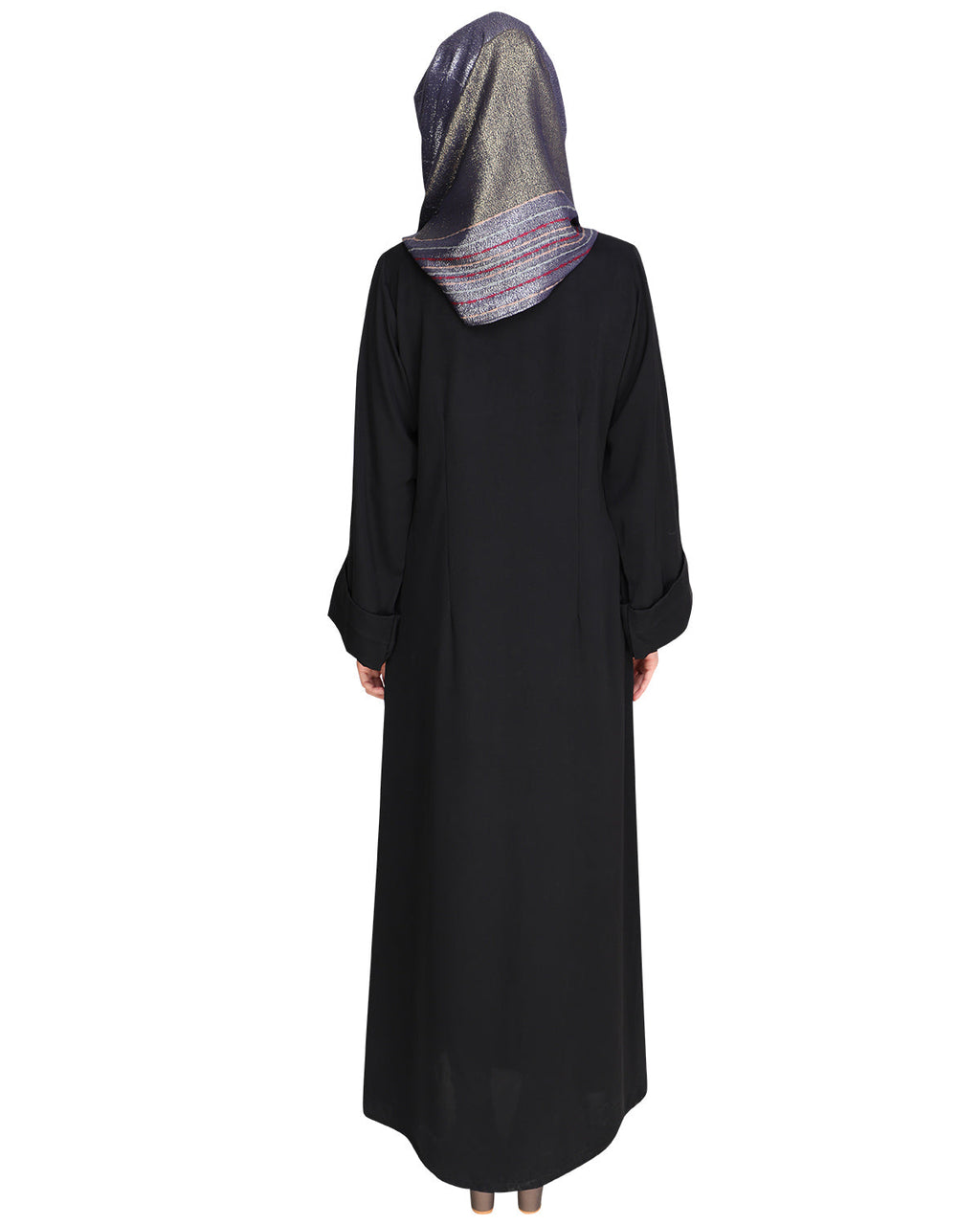 Modish Black Dubai Style Abaya Black
