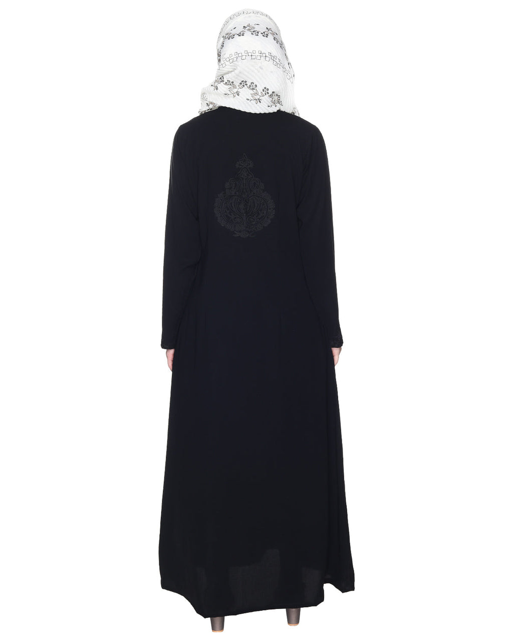 Persian Embroidered Abaya Black & Blue