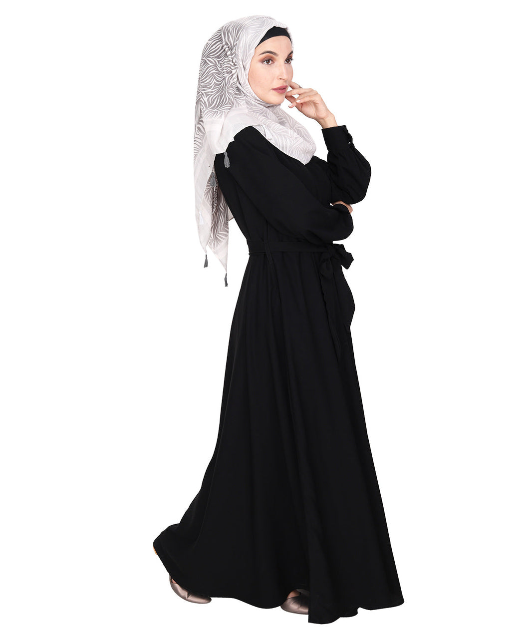 Gathered Neck Maxi Dress