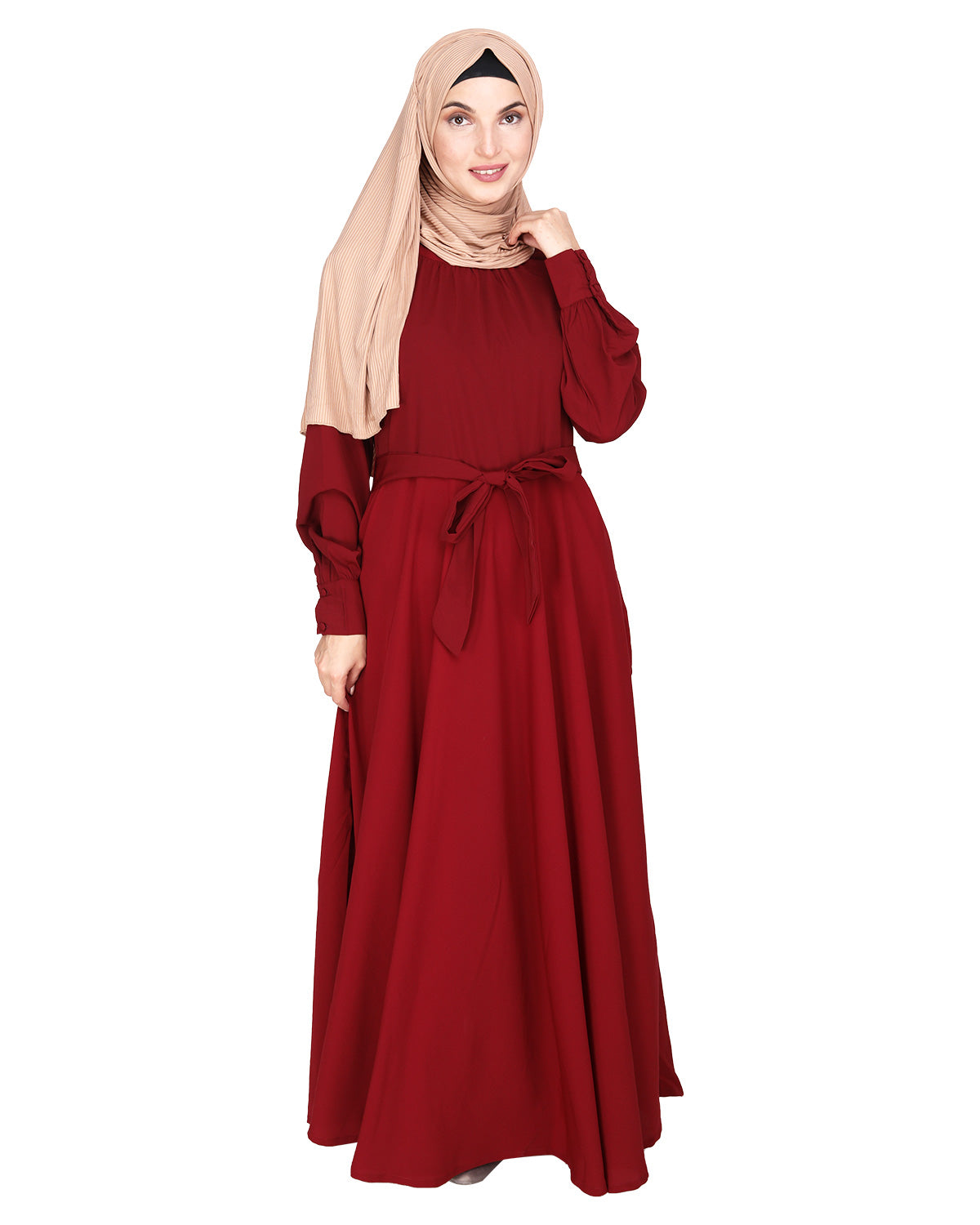 Gathered Neck Maxi Dress Ice Blue