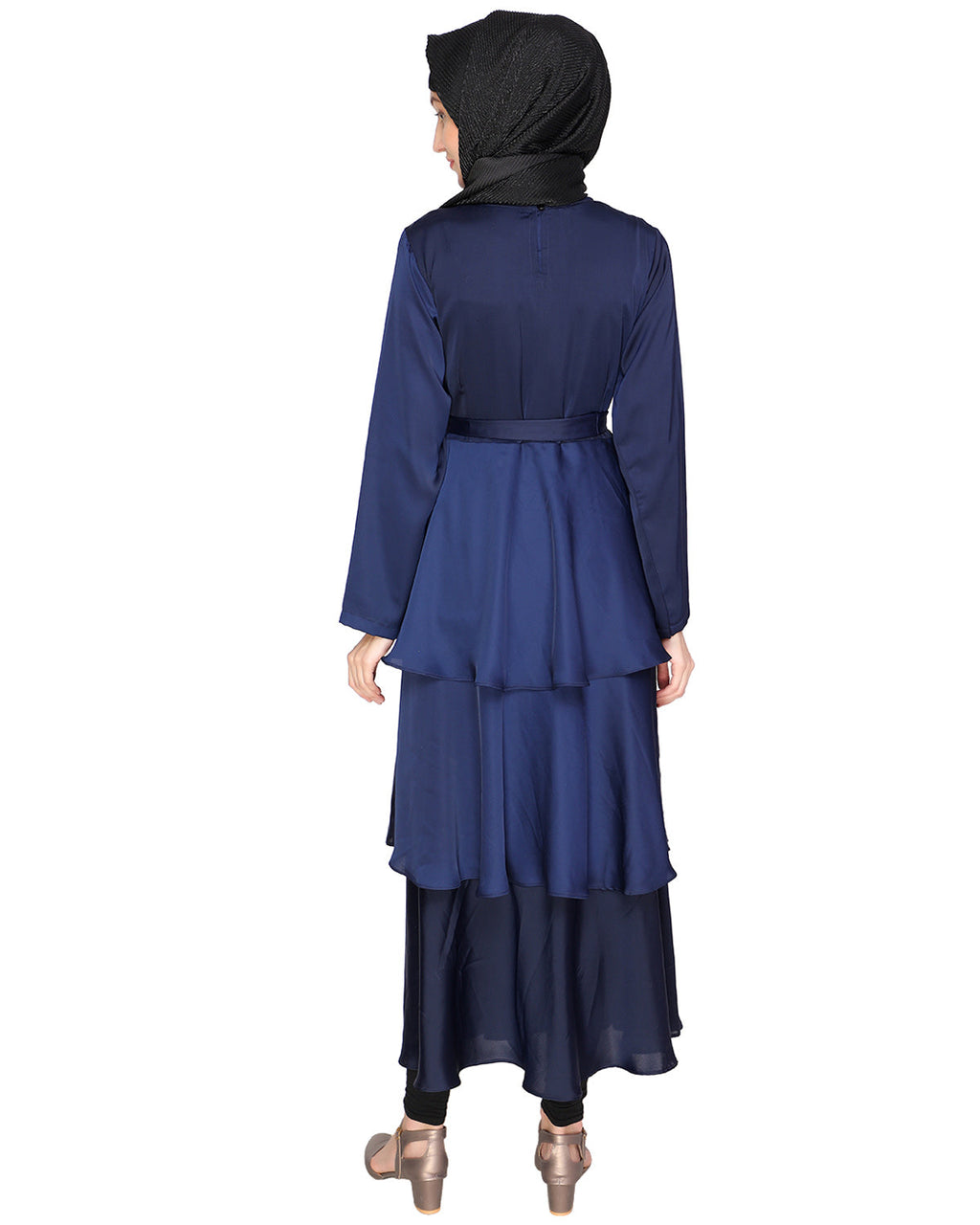 Layered Maxi Dress Blue