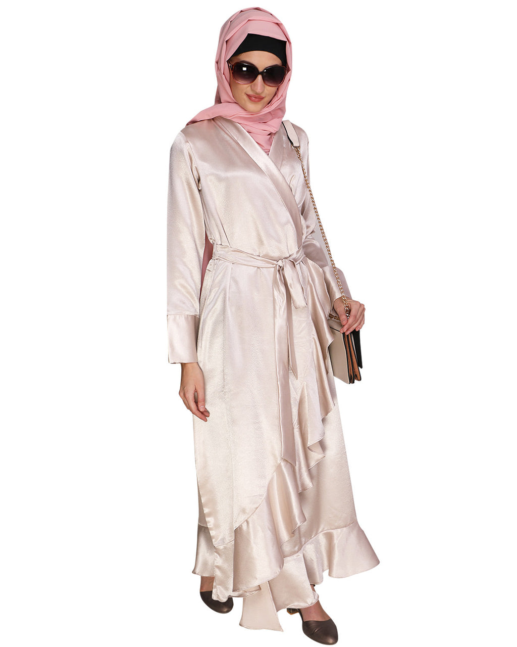 Overlap Maxi Dress Ivory