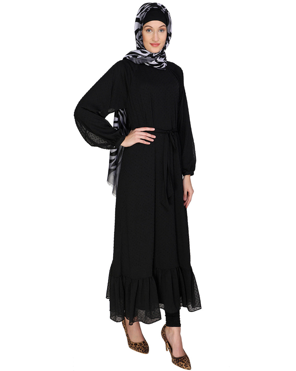 Bohemian Maxi Dress Black