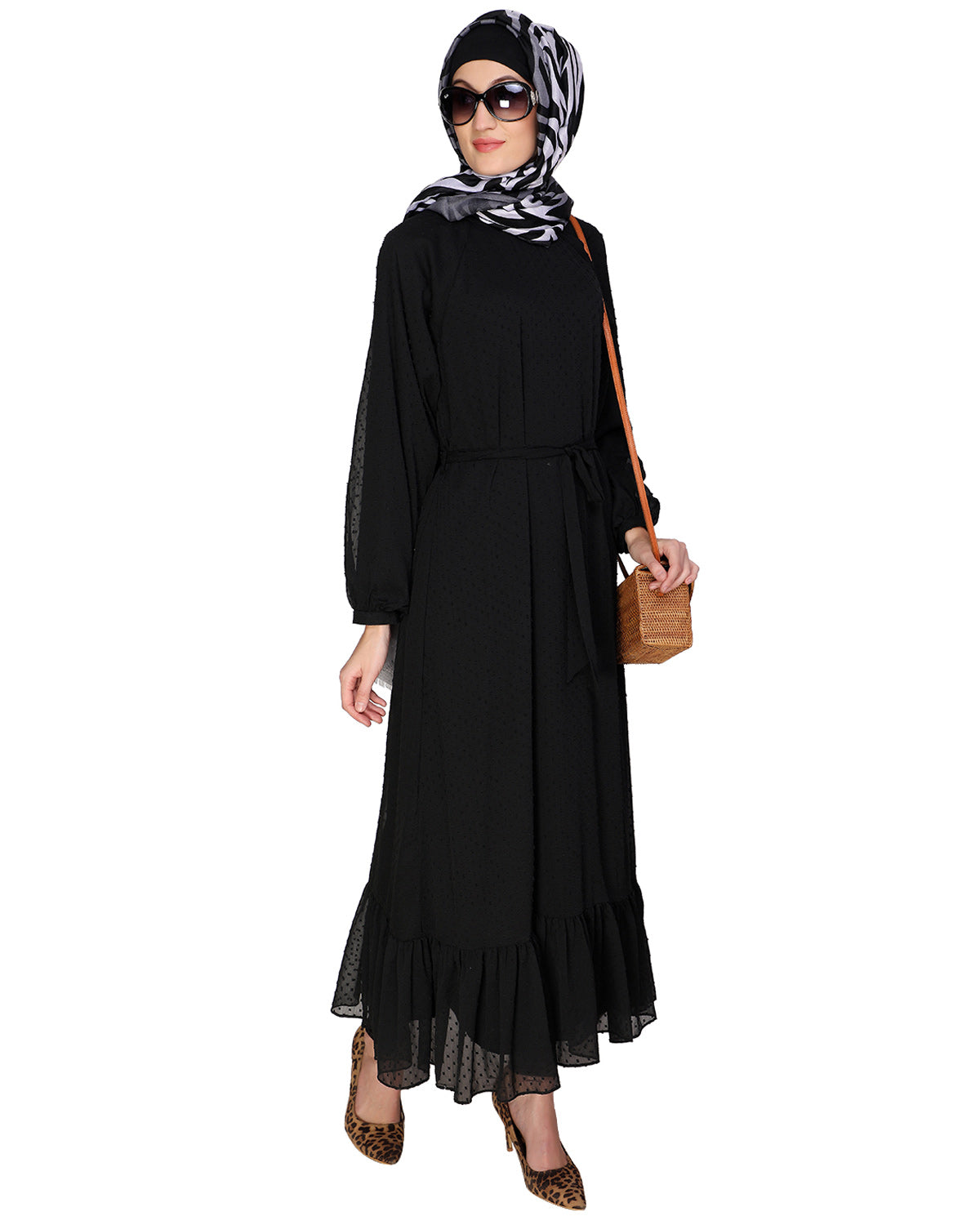 Bohemian Maxi Dress Black