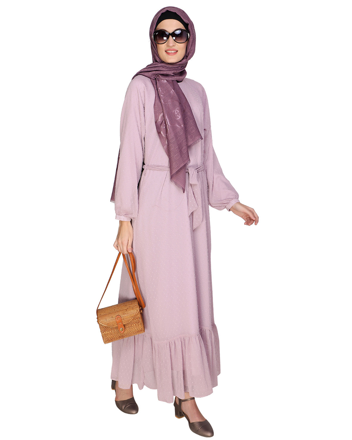 Bohemian Maxi Dress Lilac