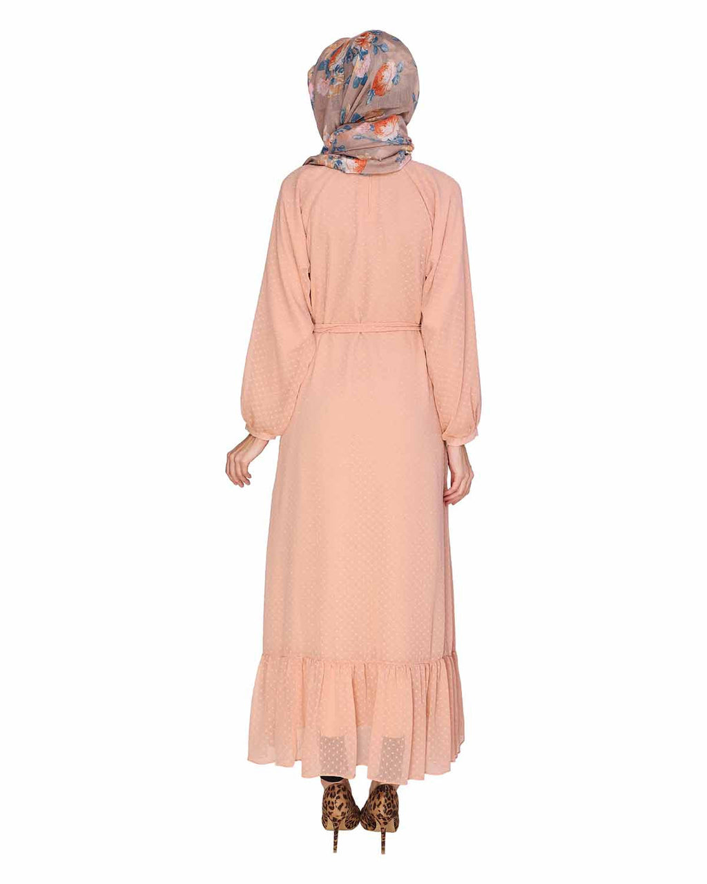 Bohemian Maxi Dress Peach