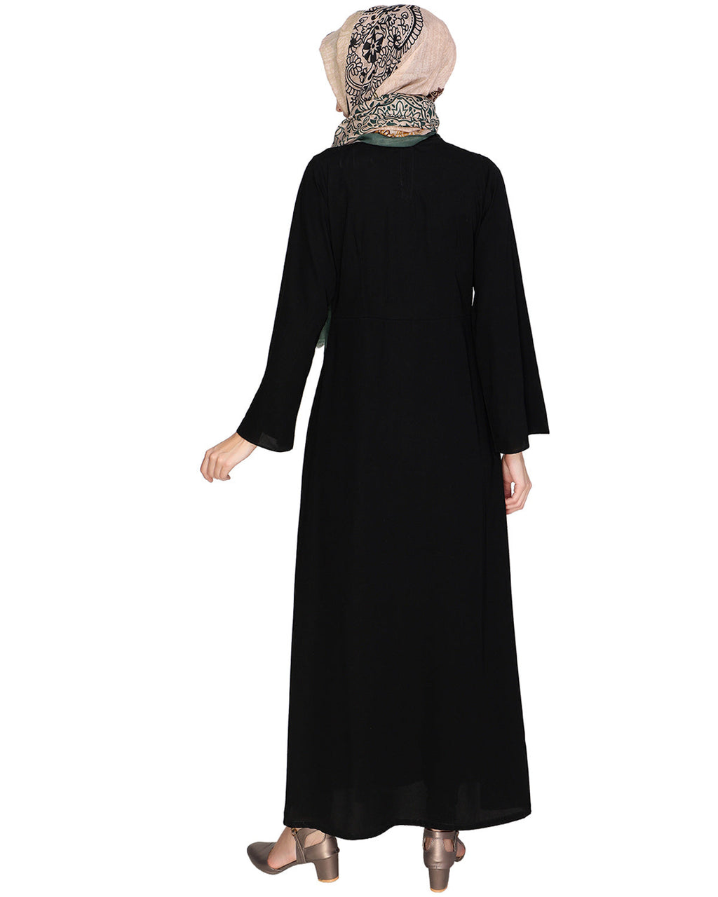 Tassels Detail Abaya Black S