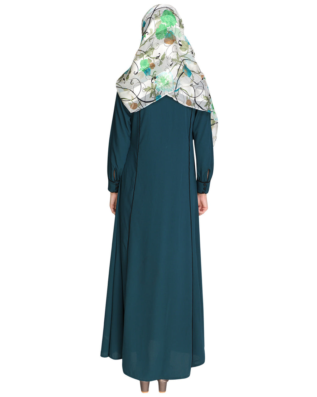 Wavetucks Yoke Abaya Green