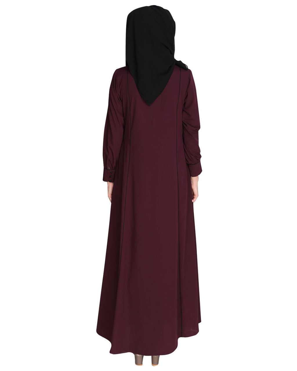Wavetucks Yoke Abaya Purple