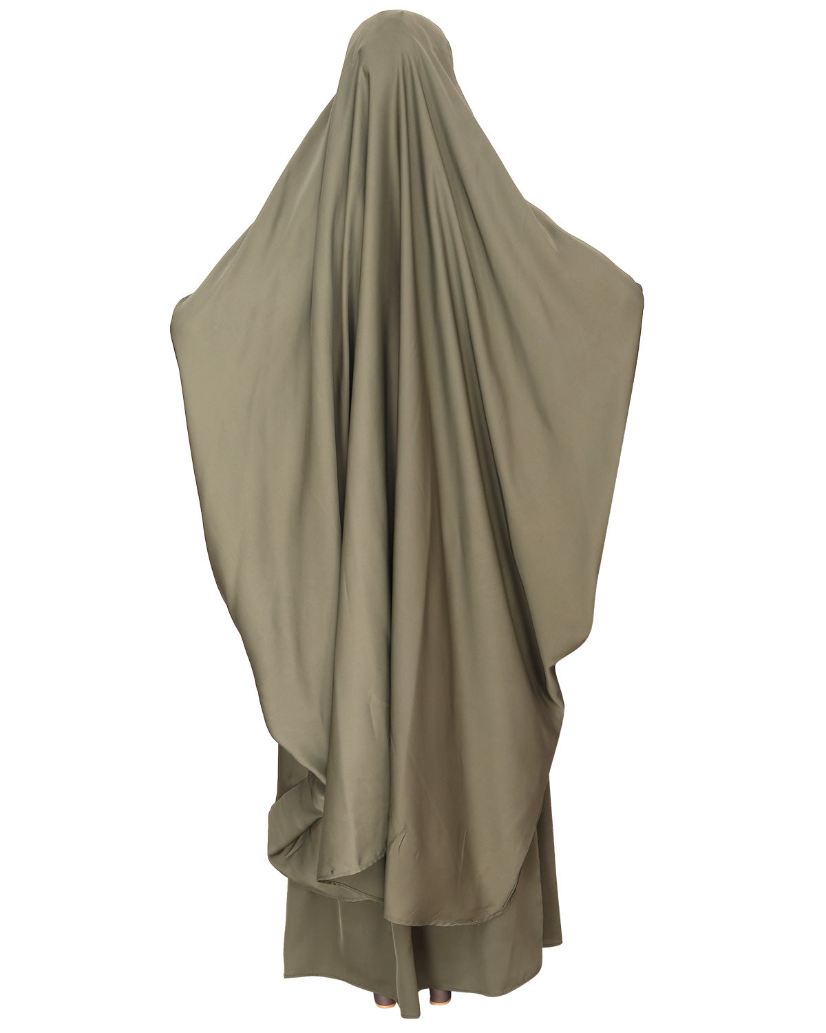 Luxurious Designer Khimar and Skirt Jilbab Set Dead Mint