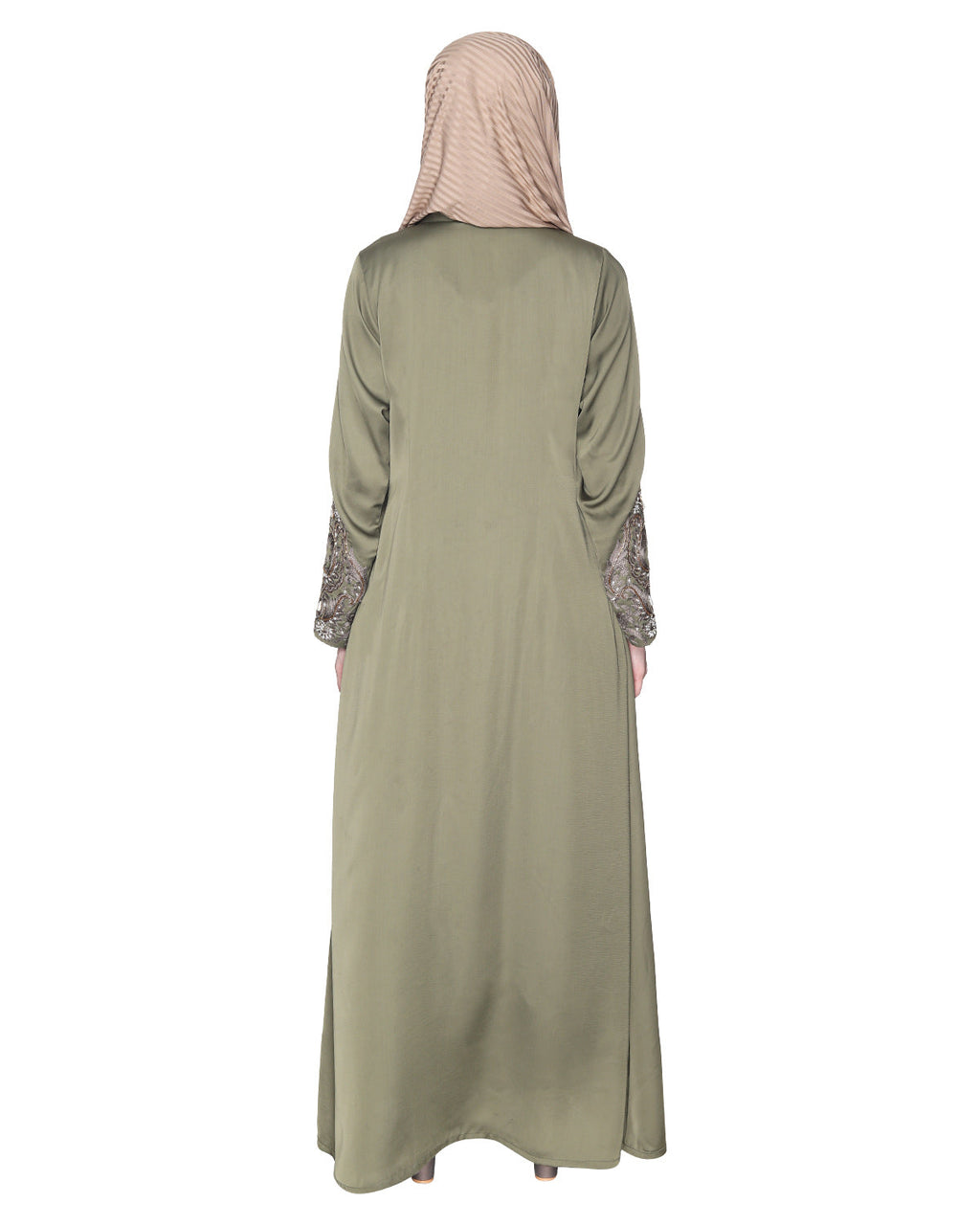 Opulent Hand Embroidered Luxury Abaya Dead Mint