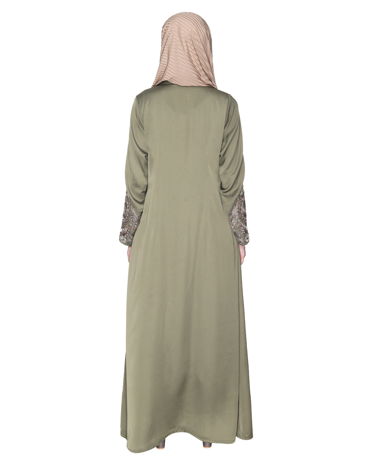 Opulent Hand Embroidered Luxury Abaya Dead Mint