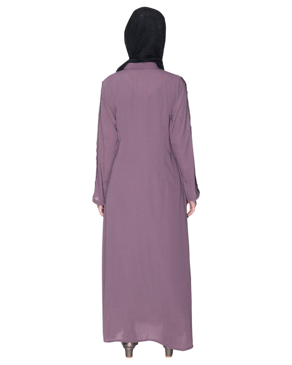 Glittering Loops Abaya Purple