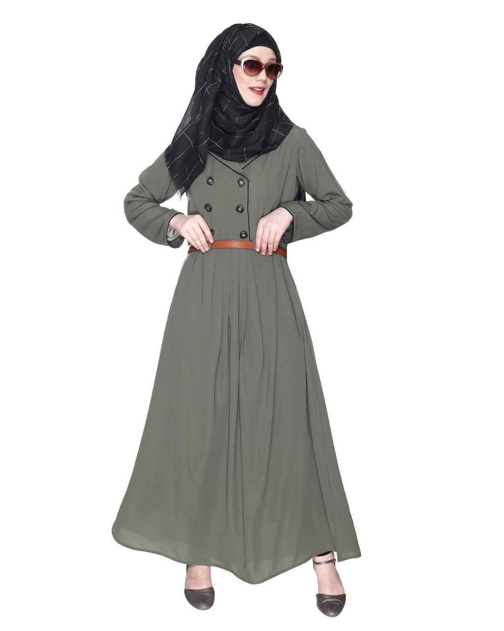 Dead Mint Coat Style Abaya Dead Mint