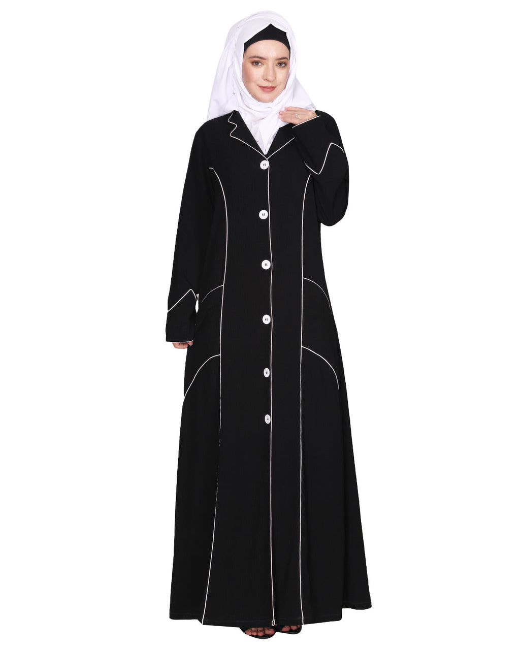Smart formal professional's Abaya Black