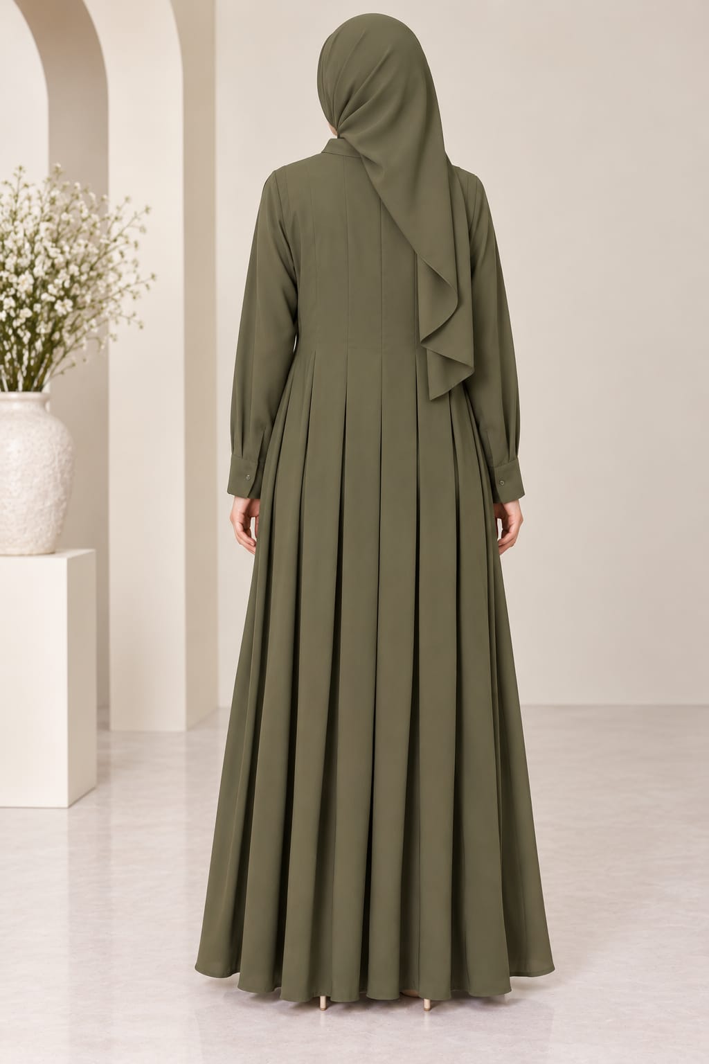 Ivory Serenity Abaya