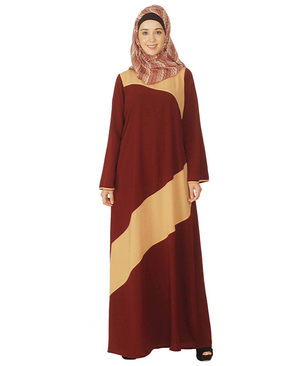 Simple Maroon and Abaya