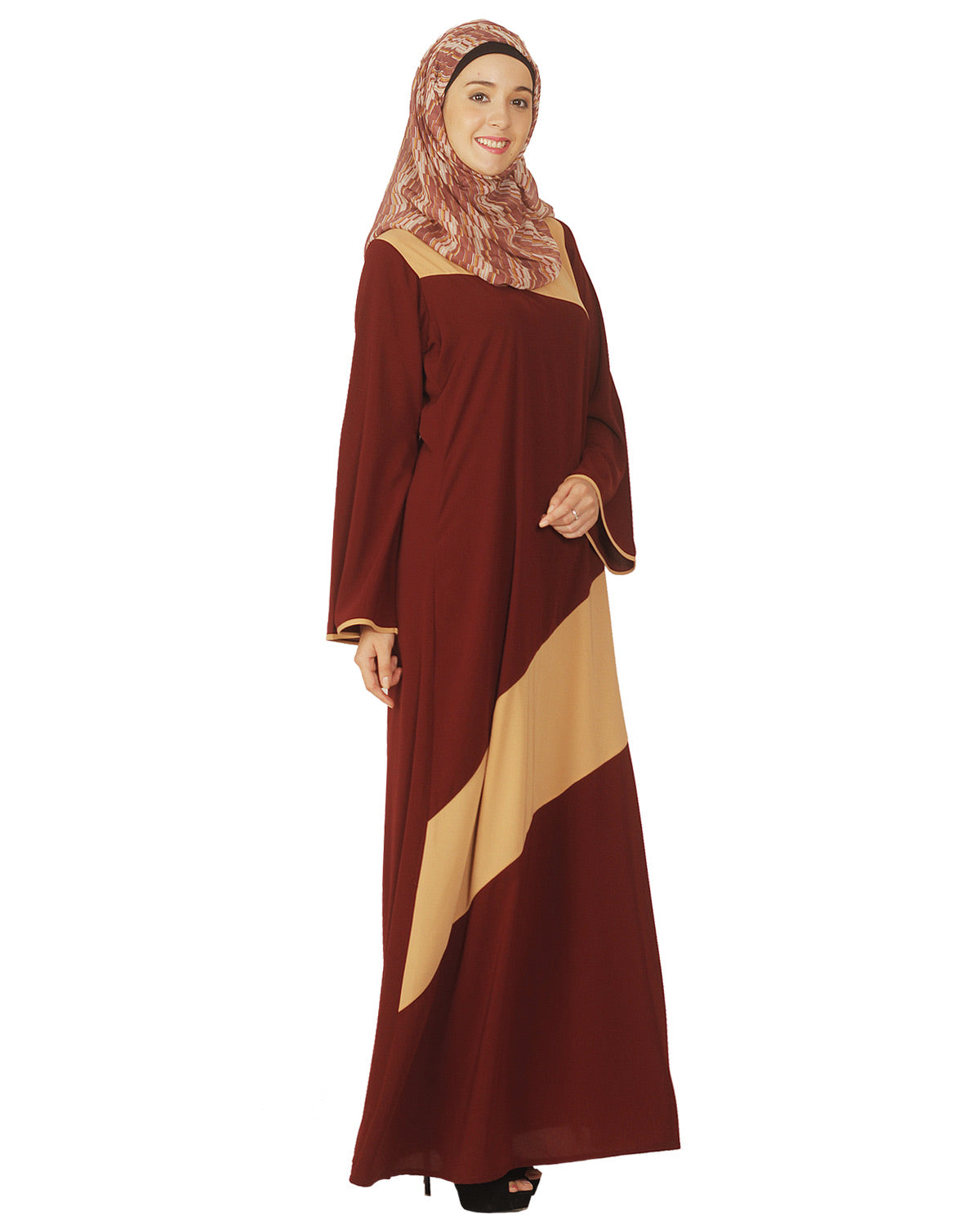 Simple Maroon and Abaya
