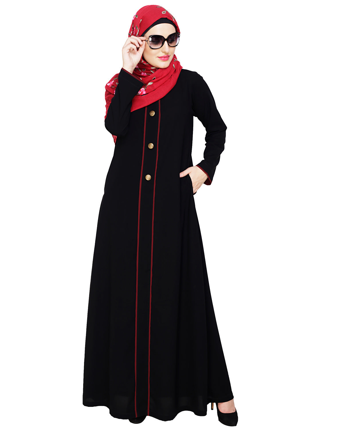 Sober Abaya with Detailing