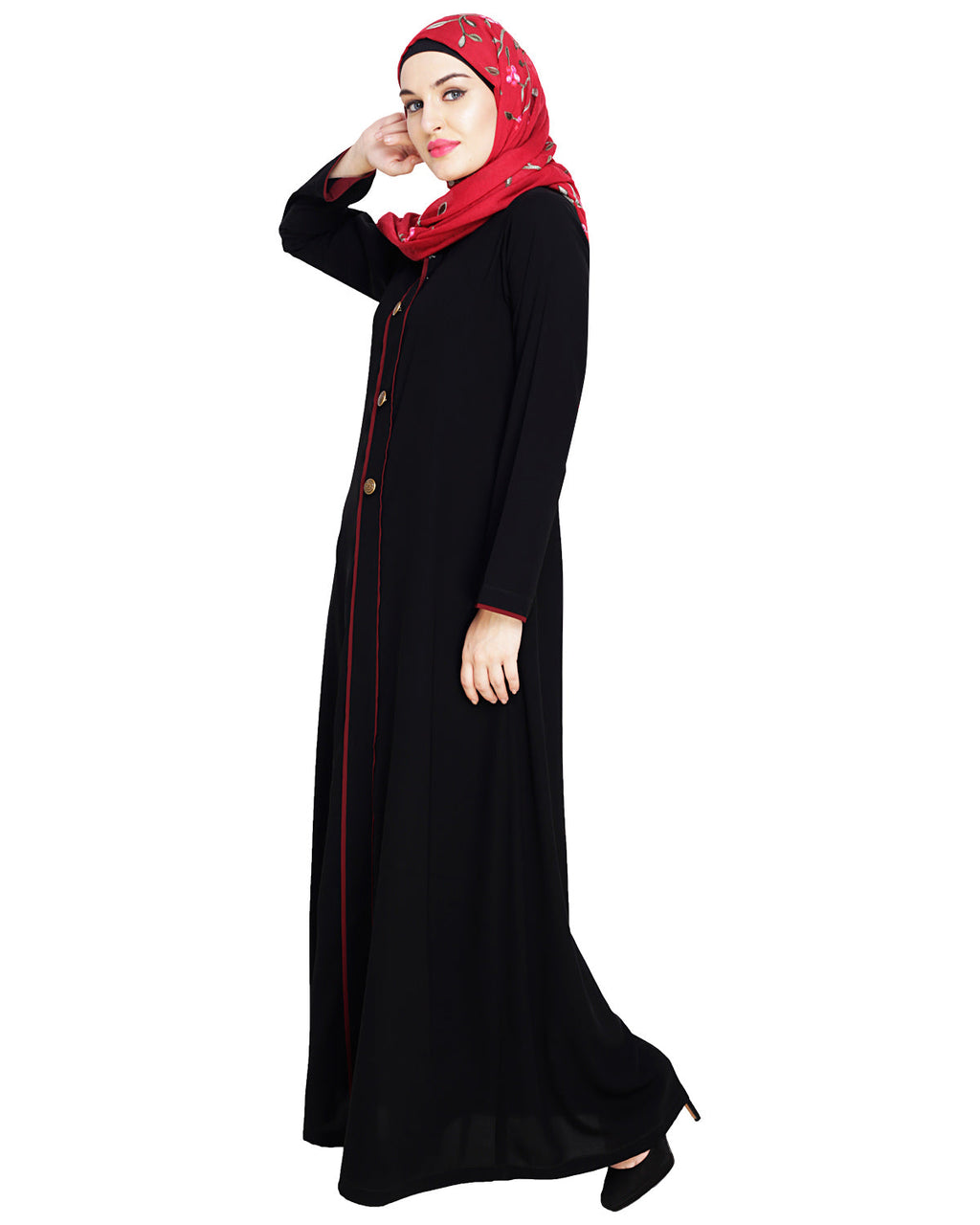 Sober Abaya with Detailing