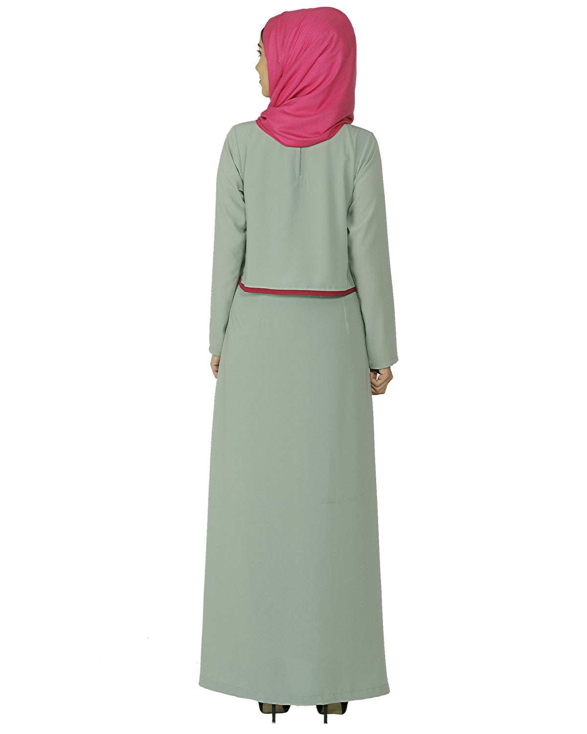 Sage Green Caped Abaya