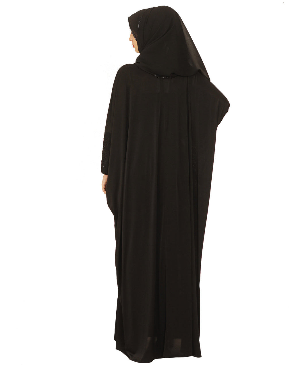 Kaftan wth Katdana Embroidery Black