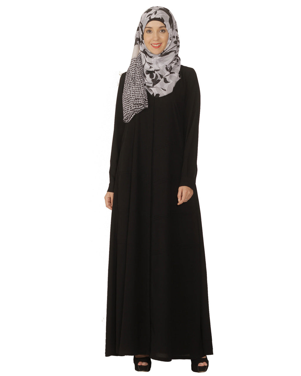 Pintuck Abaya Classice Black