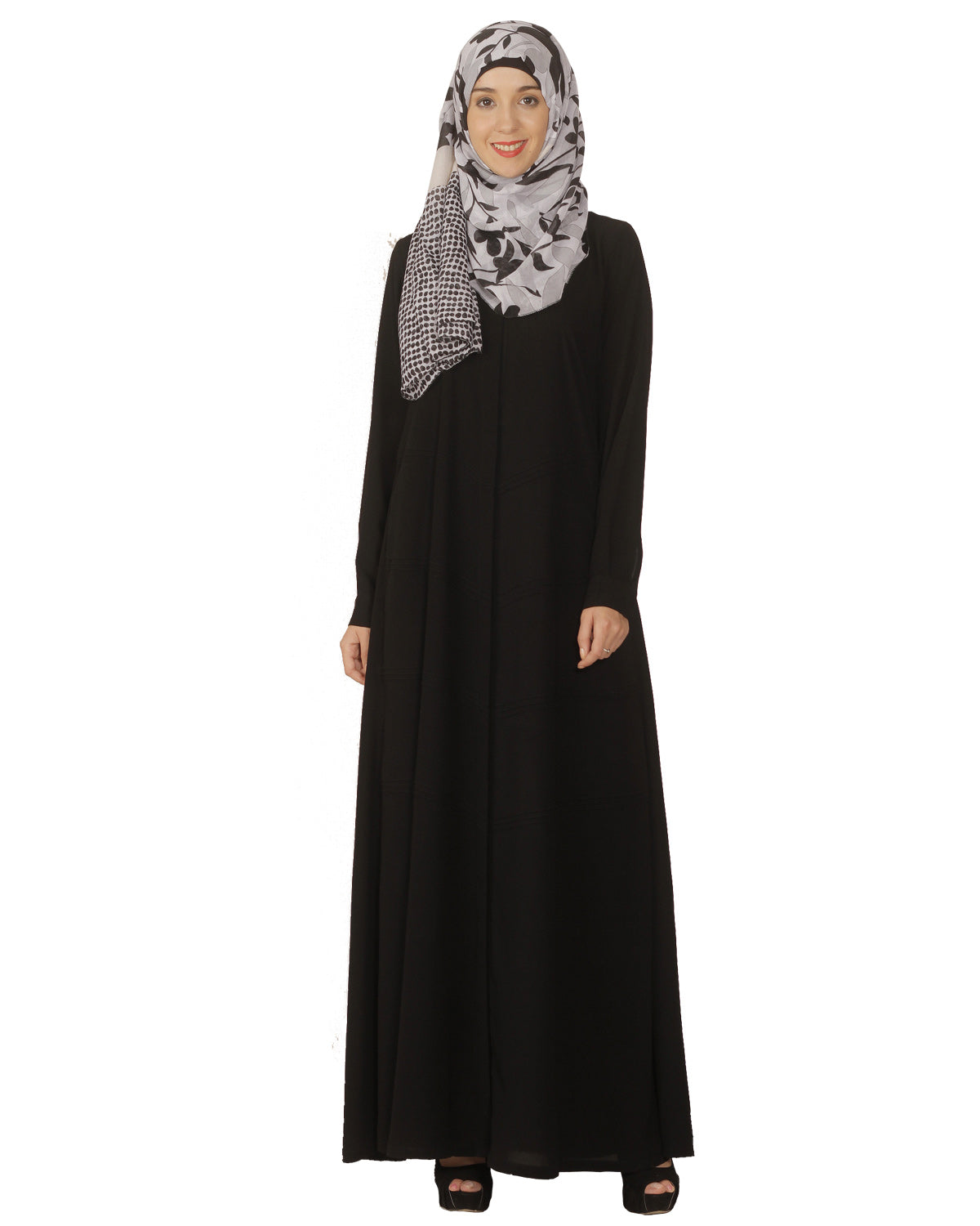 Pintuck Abaya Classice Black