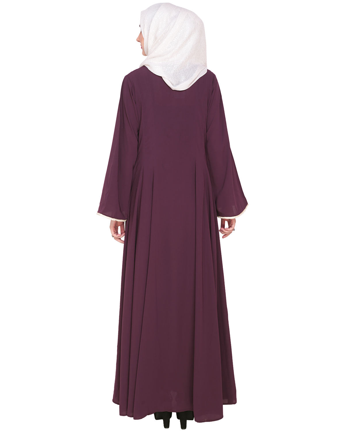Flared Abaya Purple