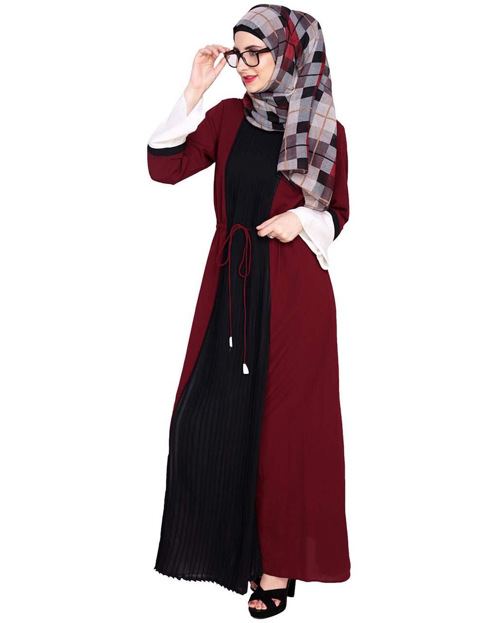 Front Pleated Abaya