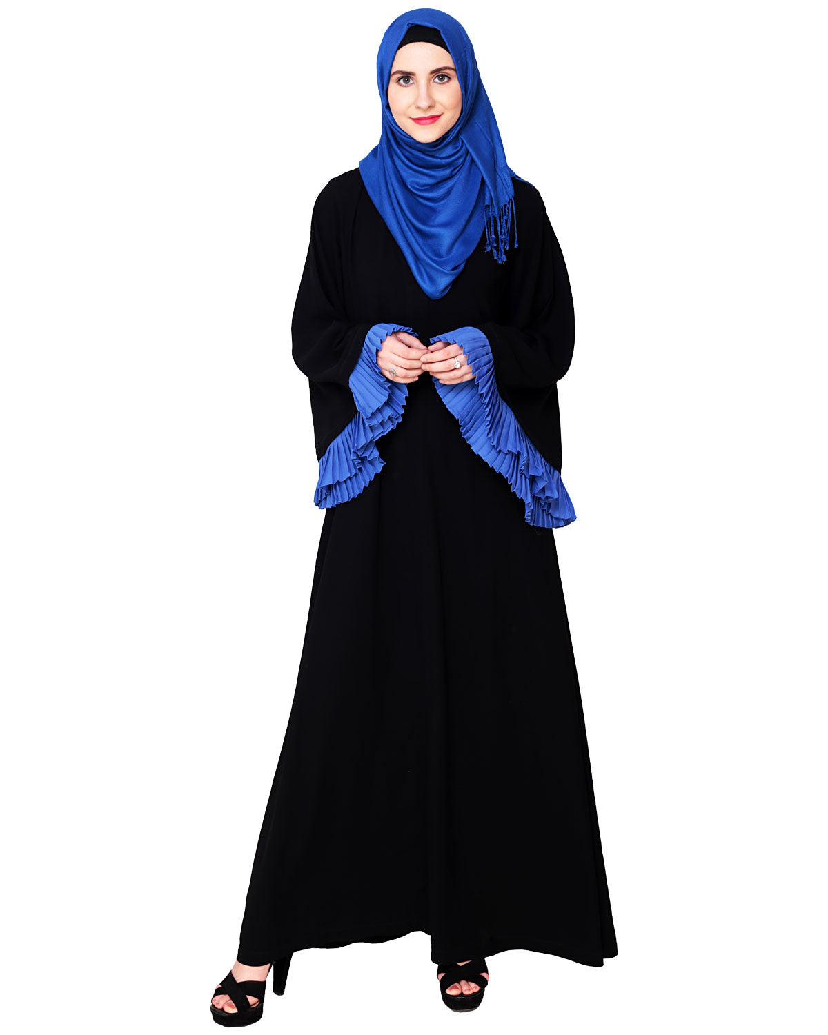 Classic Black with Pleated Sleeves Black