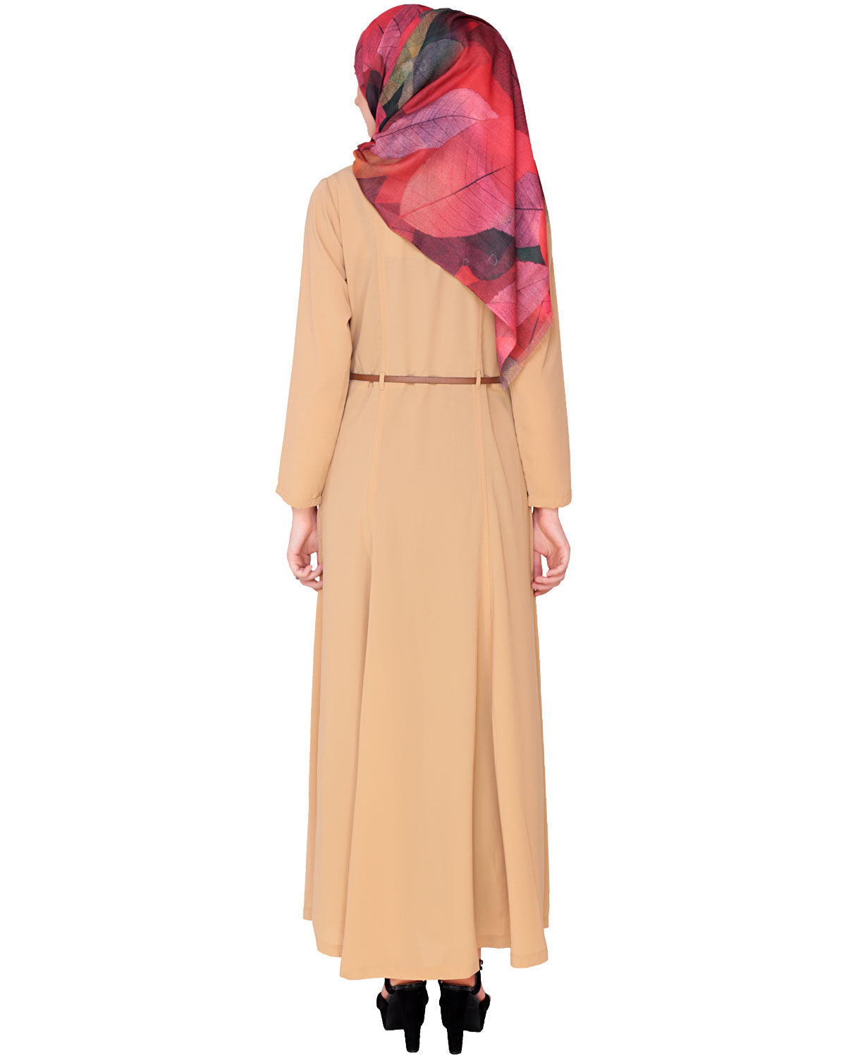 Fawn Coat Style Abaya Beige