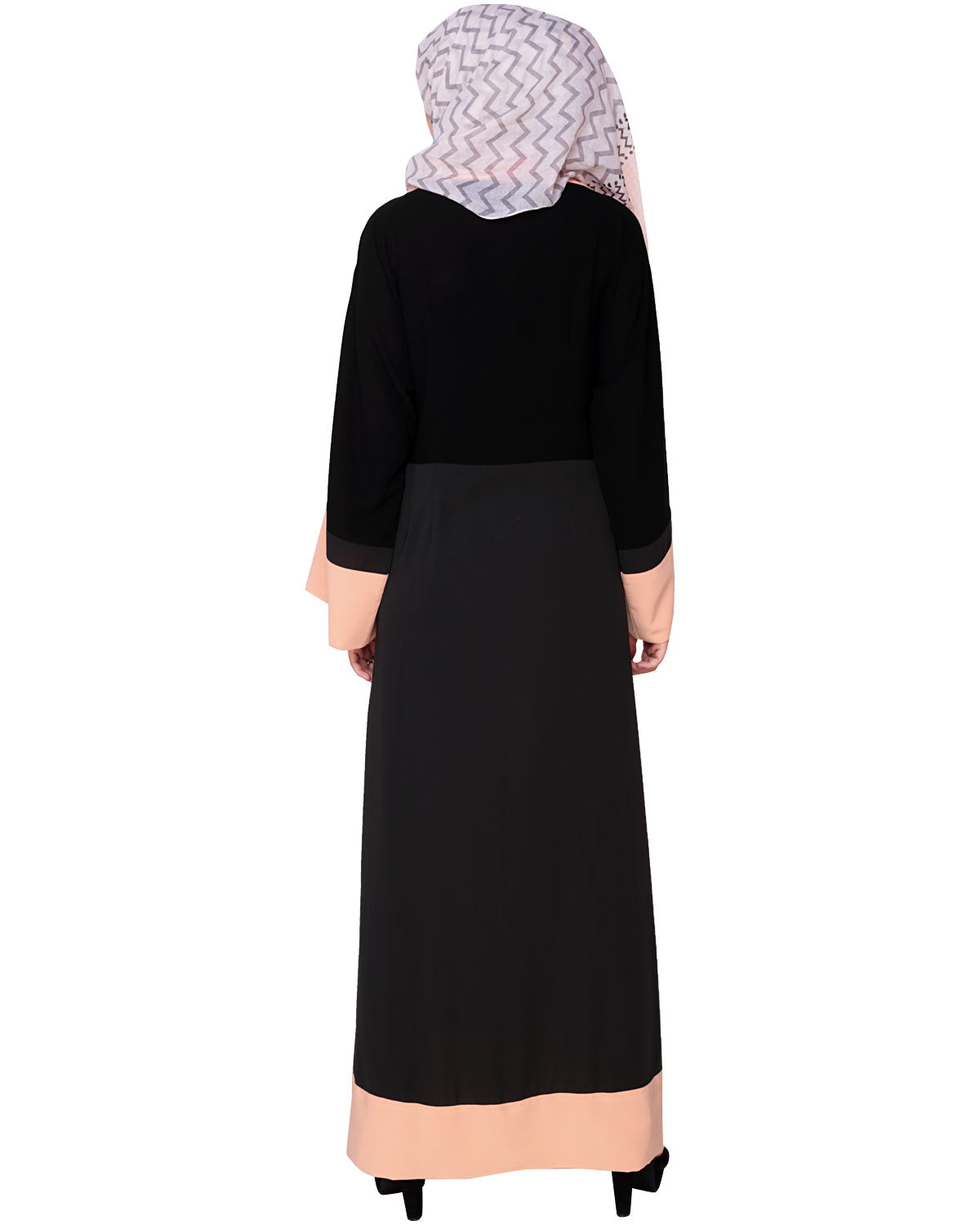 Faux Robe Abaya Black