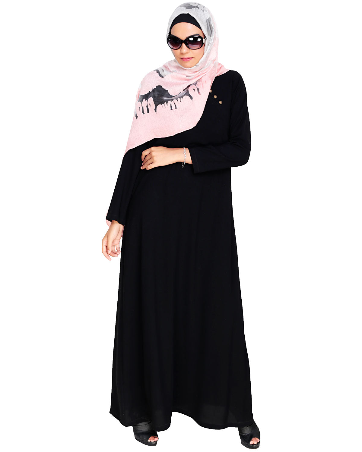Trendy Abaya Dress Black